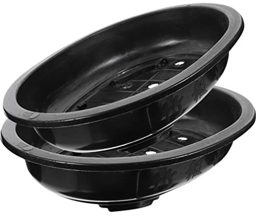 ERINGOGO 4stücke Ovaler Bonsai-blumentopf Aus Kunststoff Blumenpflanzbehälter Für Garten Balkon Und Innenräume Atmungsaktiv Und Langlebig Für Gesunde Pflanzenpflege Für Vertikale