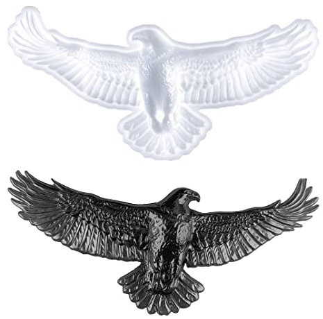 DIYBravo 3D Adler Silikonform Epoxidharz Tier Resin Silikonform Epoxy Form Kunst Ornamente Resin Mould für Wandbehang Türhänger Handwerk, Autodekoration, Geschenk
