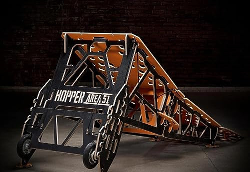 MTB HOPPER Area 51 Sprungrampe für Mountainbikes und Motorräder – Große Rampe für das Training Langer Sprünge und Lücken, kann große Lasten bei höheren Geschwindigkeiten halten