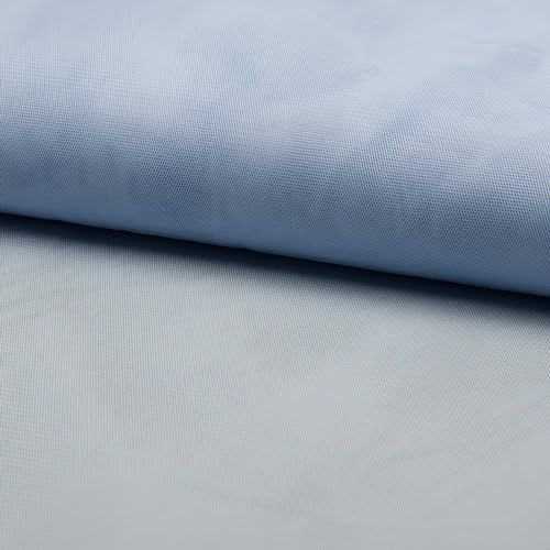 Soft-Tüll Kostümstoff Kleidertüll Fasching Feintüll ab 1 x 1,5 m Farbwahl Meterware, Farbe:hellblau