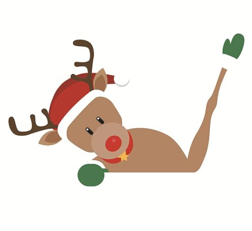 JNAWA Christmas Rear Window Wiper Decal Sticker Wiper Decal Car Christmas Decorations Window Styling Decor for Vehicle Christmas Decorations.