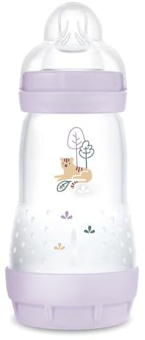 MAM Biberon Easy Start/Anti-Colique - 260ml - Lilas - Tétine Débit 2