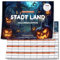 Halloween Spiele, Halloween Horror Edition Spiel, Mitgebsel Kinder und Erwachsene, Gruselig Edition Familienspiel, Stadt Land Fluss, für Halloween Party, 50 Blatt