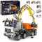 Mould King 19007 Technik Kit de modèle de Camion pneumatique, 2970 pièces, Grande Grue pneumatique avec 3 Moteurs, kit de Construction pour Enfants de 14 Ans et Plus, véhicule de Construction