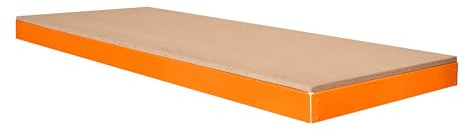 Zusätzlicher Regalboden für S-Rax Werkbank 150 x 60cm | 300kg & 3 verstärkte Stützbalken/Regal | Werkstatttisch Arbeitstisch | Stahl Spanplatte Gummifüße [Schraubenlos & Verstellbare Regalanordnung]