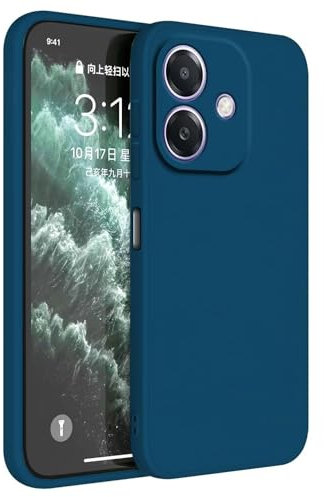 Topme Funda para OPPO A40 / OPPO A40m / OPPO A60 5G (6.67 Inches) Carcasa Caja Case Estuche, Funda Protectora de Piel de Silicona TPU - Azul Zafiro