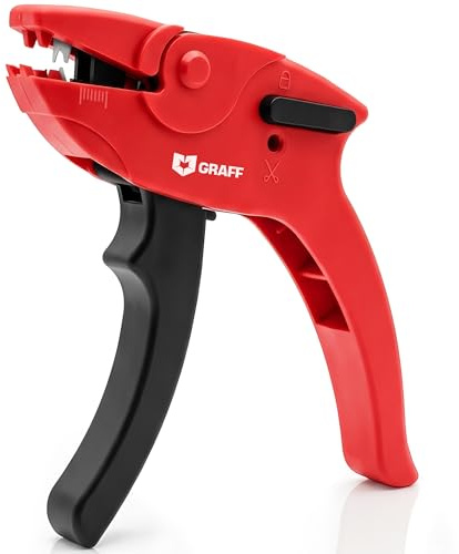 Pince à dénuder câbles électriques 0,2–6 mm – Dénudeur de fils avec pince coupante jusqu’à 4 mm GRAFF