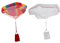 ifundom 2st Handwurf-Fallschirm Regenbogen Fallschirm Für Fallschirme Ballonbogen-kit Fallschirm Mit Geschenkbeutel Werfen Fallschirm Mit Geschenktüte Spiel-Requisiten PVC