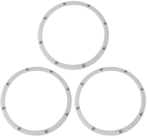 Happyyami 3stücke Drehring Aus Kunststoff Für Präsentation Von Tabletten Kleiner Tabletthalter Für Schreibtisch Gewürztablettrolle Für Täglichen Gebrauch Mit Neun Kleinen Kugeln Zum