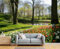 Papier Peint Panoramique Forêt Tulipes,260×180cm 3D Photo Murale Mural, Lac Grandes Murales Poster Pour Salon Et Chambre,Décoration Murale,Papier Peint Intissé Moderne