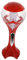 Mikinona 1 Pièce Diviseur de vin de glaçon lumineux bec la tour récipient seau à boisson carafe distributeur de boisson distributeur de bière en plastique bouteille de robinet rouge