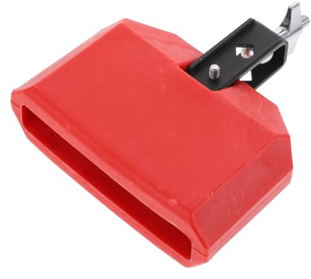 BESPORTBLE Kuhglocke mit Glatter Oberfläche und Einfache Reinigung aus Pvc Schlagzeug 6 Zoll Rot Zubehör für Trommelset und Musikspiel