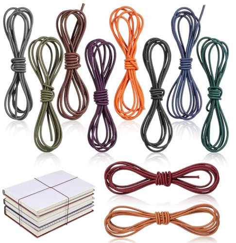 TEHAUX 10 Pack Nylon Notebook Elastic Bands Notebook Strap Holders for Travel Journal Planner Elastic Band Strap Band Closure Refill Replacement Accessories