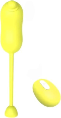 Vibrating Egg Toy Woman Women's with 10 Panties Dildo Vibro for Masturbation Women Toys Adult Couples Sex Masturbator(Yellow)
