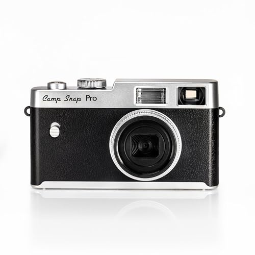Camp Snap Classic - Cámara instantánea de 16 MP, Flash Xenon, 4 filtros Personalizables, cámara sin Pantalla, Memoria 4 GB, batería Recargable USB-C, cámara Digital, compacta y Duradera