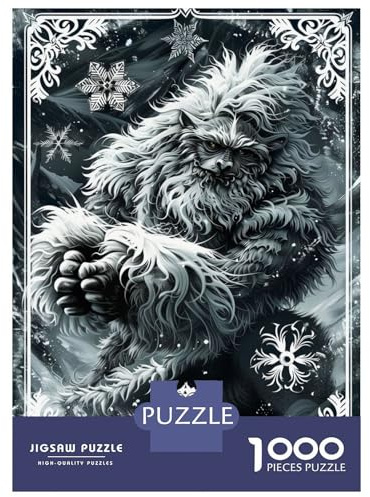 1000-teiliges Puzzle Für Teenager Snow Beast Puzzle Für Erwachsene, Interaktives Spiel, Wanddekoration, Geschenk Für Freunde Und Familie 38x26cm/1000pcs