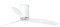 Faro Barcelona 32039 - MINI TUBE FAN Ventilador de aspas para techo, cuerpo blanco y palas transparente