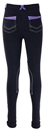 Hyperformance Diesel Children's Jodhpurs PR-3237 Navy/Lavender 22 14838