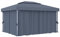 vidaXL Tonnelle avec Rideau Chapiteau de Jardin Pavillon de Patio Auvent d'Extérieur Tente de Réception 4x3 m Anthracite Aluminium