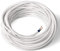 Amarcords - Cavo elettrico tessile colore BIANCO tondo seta 5 metri a 2 conduttori 2x075 - Filo rivestito in tessuto colorato vintage per lampade lampadari applique e abat jour.