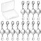 12 Stücke Verriegelung Magnetischer Schmuck Verschluss Runde Halskette Verschlüsse Armband Extender für Schmuck Herstellung (Silber)