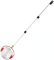 KEAIDO Nusssammler Obstpflücker Apfelsammler Greifer Walnussfang Eichelmähdrescher Kugel Kastanie Pekannus Tannenzapfen Korb Garten Manuelles Werkzeug Rollstab Teleskopstange verstellbar (groß-33 cm)