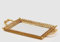 EDG Vassoio Specchio Rettangolare H4X47X27 Colore : Oro