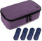 ALLCAMP Sac isotherme à insuline organiseur portable pour médicaments pour diabétiques avec 4 blocs réfrigérants doublure isolante et porte-stylo Violet