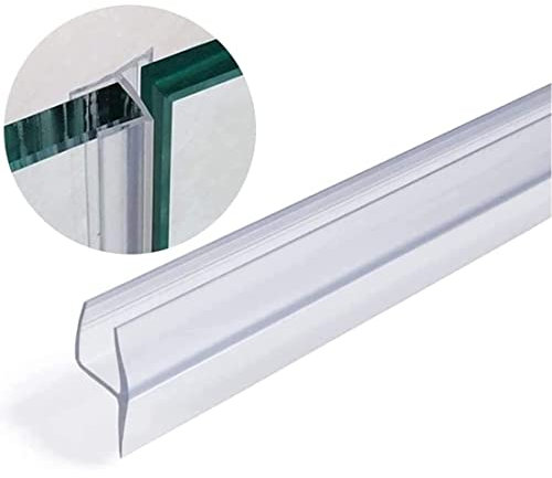 Duschtür Dichtung,Duschkabinen Dichtungen,Dichtung Dusche Glastür, Duschlippe,Duschdichtung,h/U Shape,für 6/8/10/12 mm Glas,für Dusche und Duschtür,transparent (3m*10mm,h type)