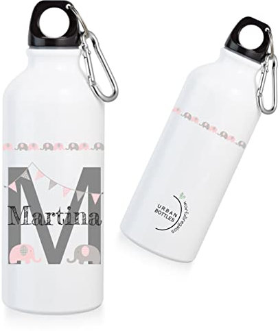 Worfull Regalos Botellas de agua para niños (NOMBRE ROSA)