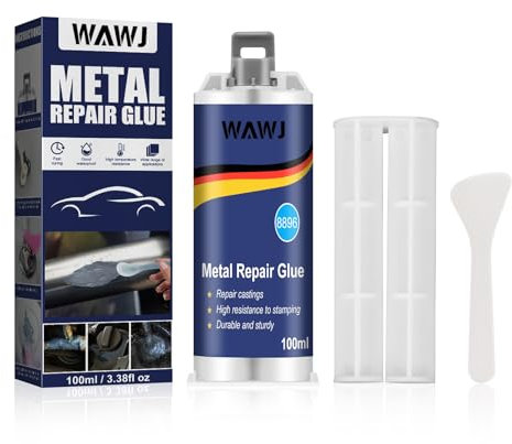 WAWJ® Soudure Magique Colle, Pâte de Réparation en Métal, Colle Professionnelle Metal Repair Glue Utilisé pour Réparer Divers Défauts de Moulage (100ml)
