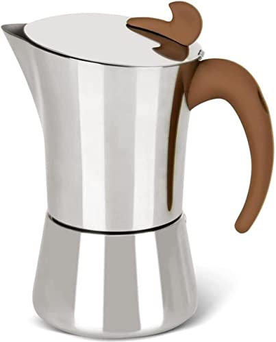REJOON Percolateur cafetière Machine à Expresso Latte Moka cafetière Outils à gaz de Bureau à Domicile et Restaurant cuisinière en Acier Inoxydable