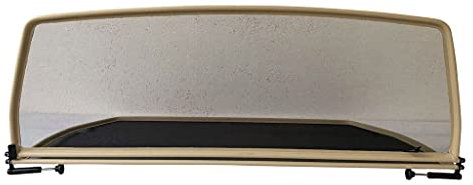 PureWind Windschott kompatibel mit Renault Megane 1 Baujahr 1996-2003 (Beige) – Windschott Universal mit Schnellverschluss inkl. Tasche