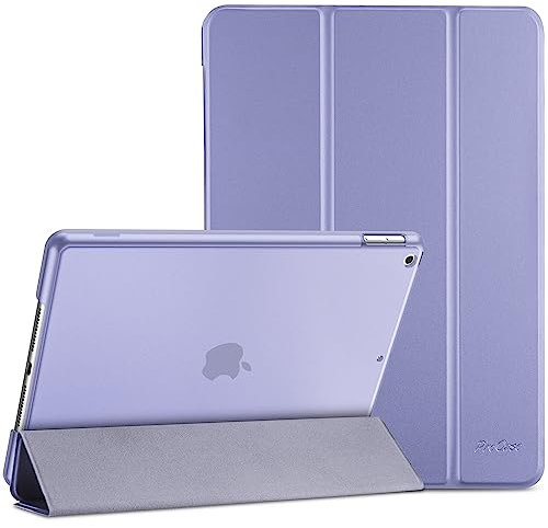 ProCase Hülle für iPad 9./8./7. Generation 10,2 Zoll 2021 2020 2019, Schutzhülle Smart Case Cover Kompatibel mit iPad 9/8/8 -Helllila