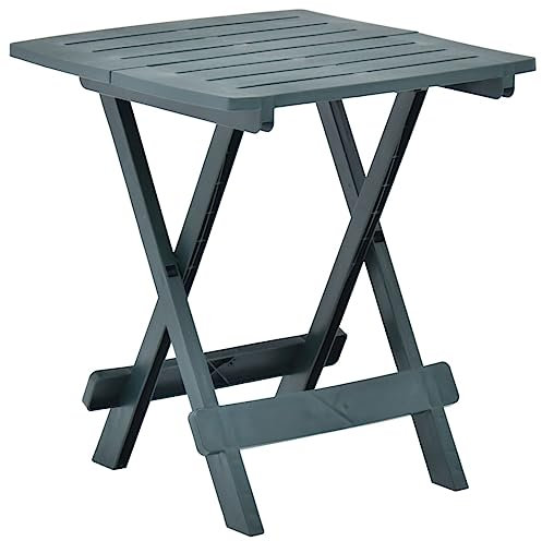 puraday Gartentisch Klappbar Grün 45x43x50 cm Kunststoff Klapptisch Balkon Klapptisch Klein Balkontisch Klappbar Plastiktisch Gartenmöbel Balkonmöbel Gartentisch Plastik Gartentisch Wetterfest
