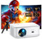 Proyector Android TV 4K Soporte, Proyector WiFi Bluetooth Full HD 1080P Nativo 22000 Lúmen, TOPTRO Proyector Cine En Casa Inalámbrico con Android TV, Enfoque Eléctrico, 4P Corrección,Zoom(con Trípode)