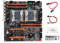BHUJIA Carte MèRe Double CPU X99 + Câble SATA + Câble de Commutation + DéFlecteur + Graisse Thermique LGA 2011 DDR4 Prend en Charge la Carte MèRe CPU 2011-V3