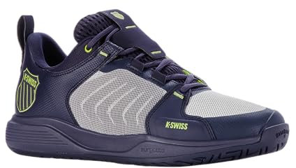 K-Swiss Performance Herren Ultrashot Team Tennis Shoe, Peacoat/Gray Violet/Lime Green, 45 EU