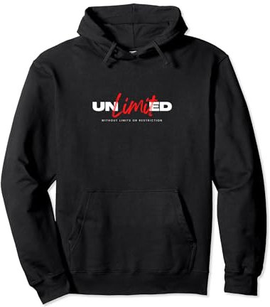 Unlimited Motivational gym Pump Cover - Workout Outfit Pullover Hoodie