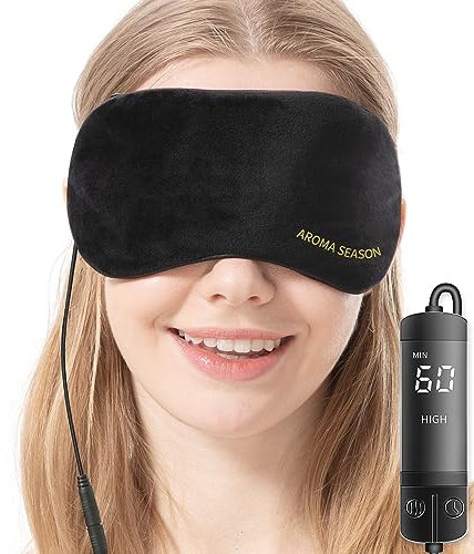 AROMA SEASON Große elektrisch beheizbare Wärmebrille für ultimative Entspannung, Blepharitis, Gerstenkorn