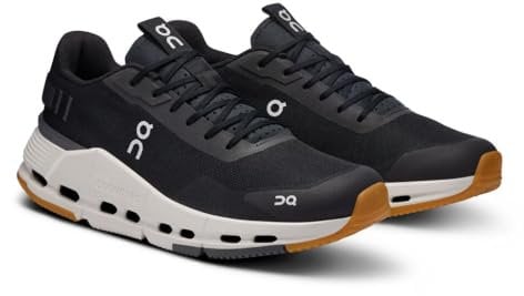 On Women's Cloudnova Form 2 Sneakers, Black | Ivory, 39 EU