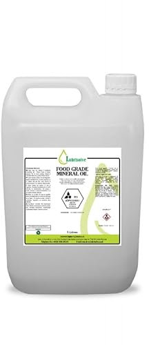 Lubrisolve Mineralöl in Lebensmittelqualität für Schneidebretter, Arbeitsplatten und Metzgerblöcke, Schiefer und Stein, 5 Liter