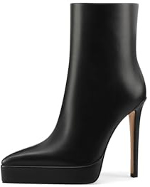 QUEEN HELENA Tronchetti con Plateau e Tacco a Spillo Donna K3452