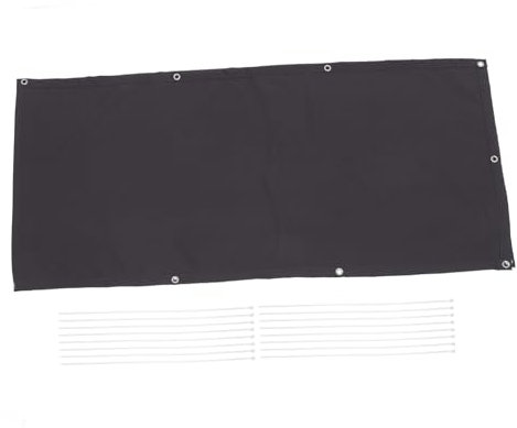 YARNOW 1 Satz Balkonschirm Sichtschutz Im Freien Sonnenschutzstoff Für Den Garten Schattentuch Pflanzen-sonnenschutztuch Balkonabdeckung Sichtschutz Für Die Veranda Polyester Dark Grey