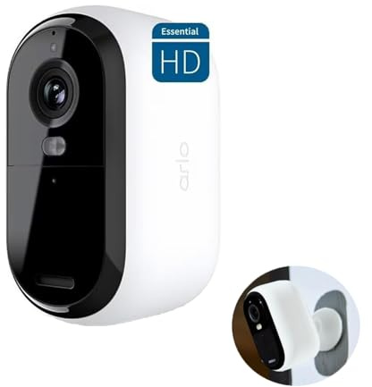 Arlo Essential Spotlight, Wireless Security Camera, HD Outdoor Camera (2nd Gen), 1080p Video, Color Night Vision, Direct to WiFi, No Hub Needed, Surveillance Camera,