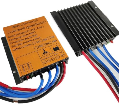 YXINHONGYUE 220v,10A-40A 12V 24V Auto 48V MPPT Regolatore di Carica del Vento per generatore di Turbine eoliche Impermeabile IP68 per Uso Domestico (6000W-8000W)