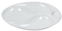GOURMET PIAT 4 SCOMPART 34CM B.CO 02034