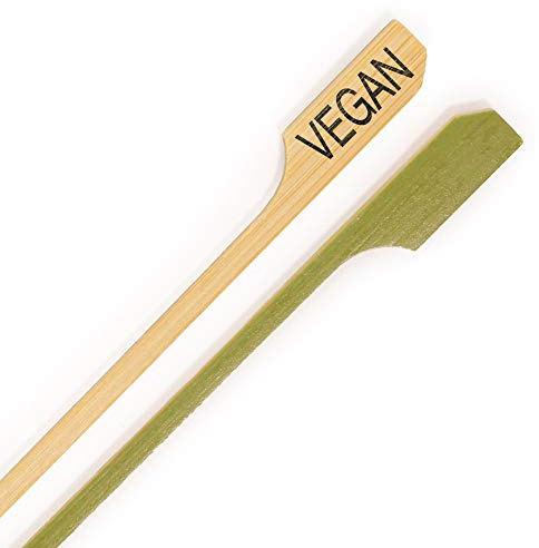 BambooMN - Vegan Label Marker Bamboo Paddle Pick - 3.5 (9cm) - 300 Pieces