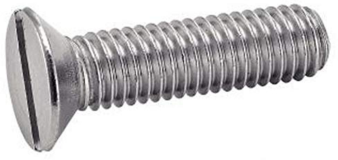200 viti a testa svasata con impronta a taglio in acciaio inox A2 4 x 10 M4 DIN963