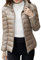 YAOTT Donna Giacche di Piumino Ultraleggeri Slim Trapuntato Giubbotto Inverno Caldo Cappotto Corto Cachi L